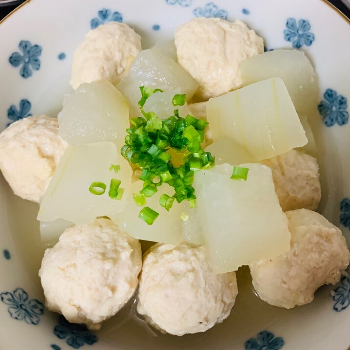 冬瓜と鶏肉団子のあっさり煮♪